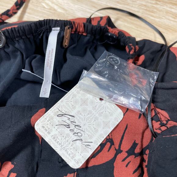 Free People NWT The Perfect Sundress Floral Midi Button Dress Size S Tie Back - Picture 6 of 12